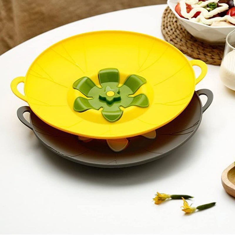 URMONA 3pcs Silicone Lid Set, Microwave Splatter Cover, Reusable Heat Resistant Lids, Boil Safeguard, Spill Stopper, Multi-Function Kitchen Covers, Fridge Dishwasher Safe - Image 3
